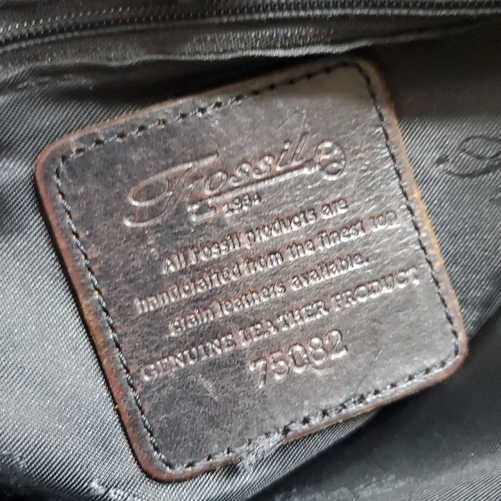 Fossil 90's Vintage Black Tote Bag